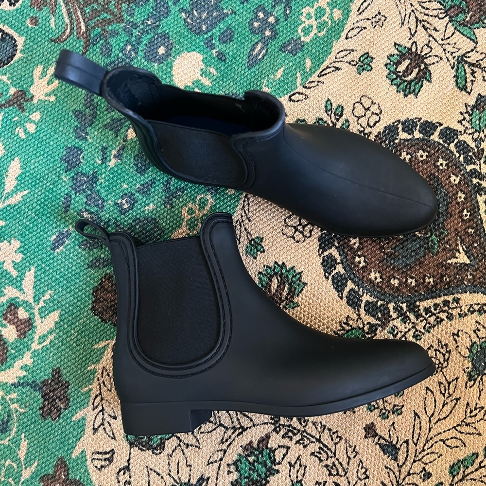 JC PLAY BLACK RAINBOOTS JEFFERY CAMPBELL